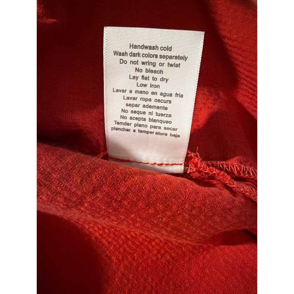 Judy Blue Rust Red Corduroy Fringe Shacket Jacket JB7831 Womens 1XL NEW - Picture 8 of 8